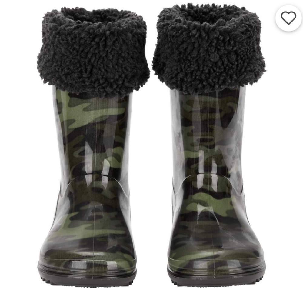 Insulated toddler rubber boots